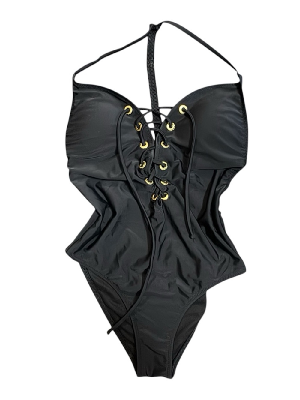 Abercrombie & Fitch Black Swimwear with Gold Detail
